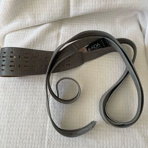 Anthropologie leather obi belt M/L